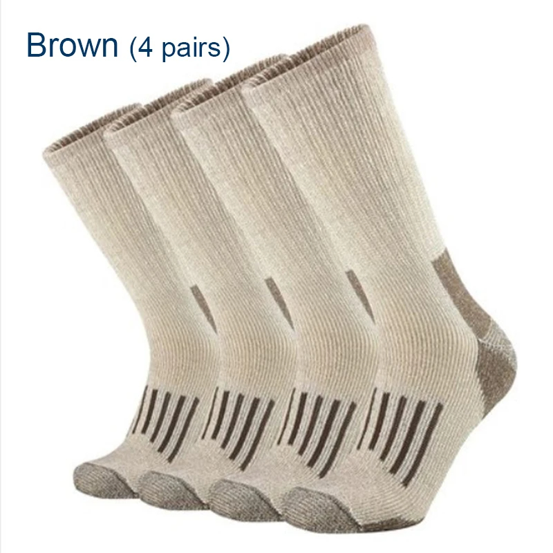 Wool Hiking Sock - ขนสัตว์ 80% ถุงเท้า Thicken WARM เดินป่าเบาะถุงเท้าลูกเรือสําหรับผู้ชายผู้หญิง