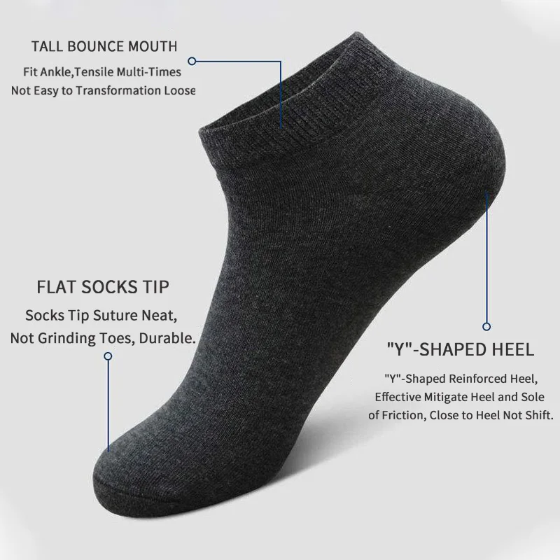 ถุงเท้าข้อสั้นแบบเรียบง่าย สีพ - Ankle Sock Low Cut บทวิจารณ์และราคา