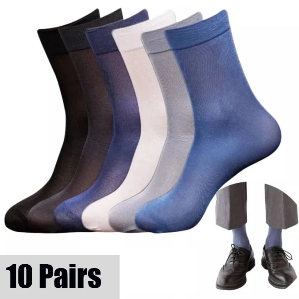 ถุงเท้าผู้ชายแฟชั่น 10 คู่ ระบ - Silk Sock Bamboo บทวิจารณ์และราคา