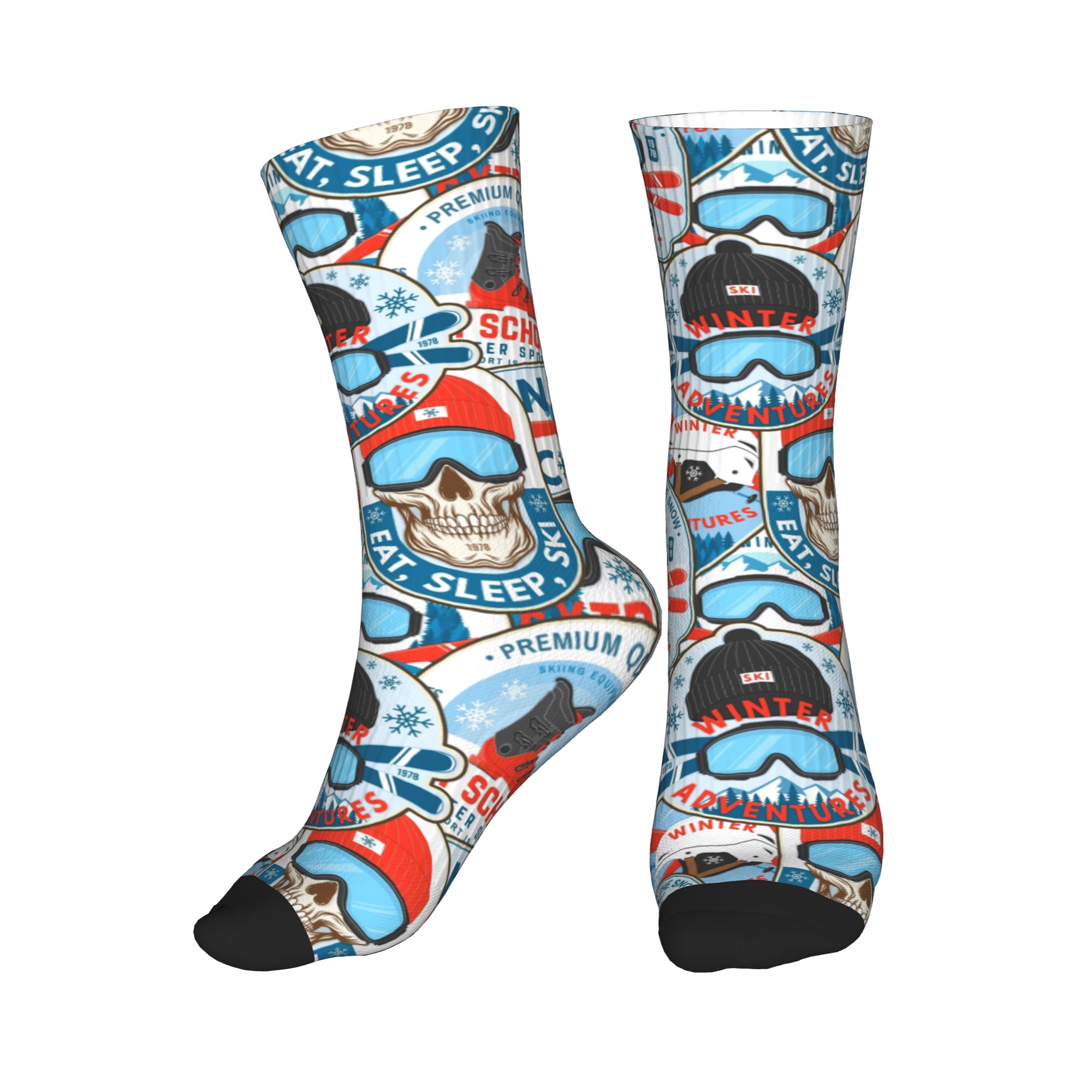 วินเทจ เรด บลู สกี คลับถุงเท้า - Dress Sock Men บทวิจารณ์และราคา