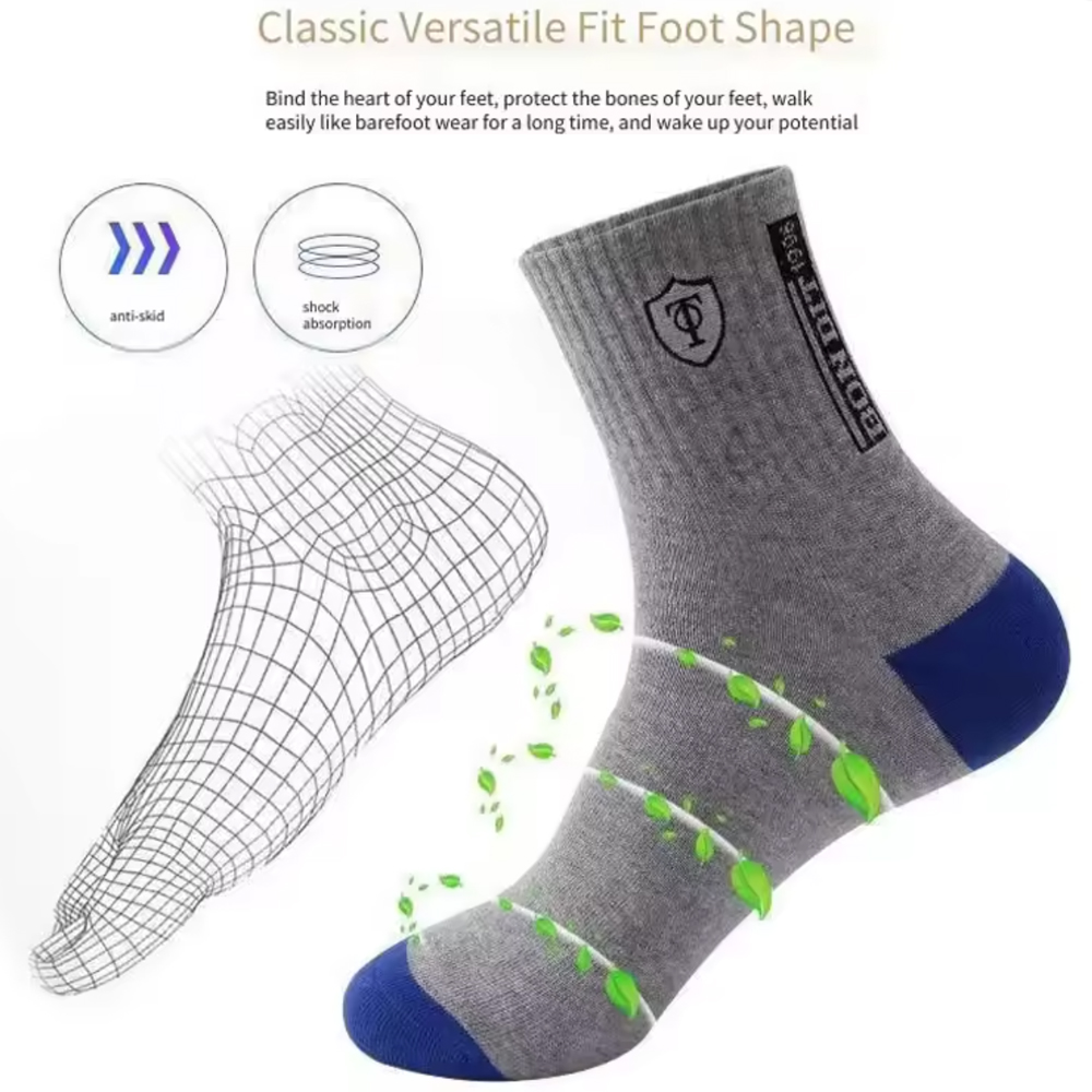 ถุงเท้าผู้ชายแบบหนา 20 คู่ พรี - Cotton Crew Sock Pack บทวิจารณ์และราคา