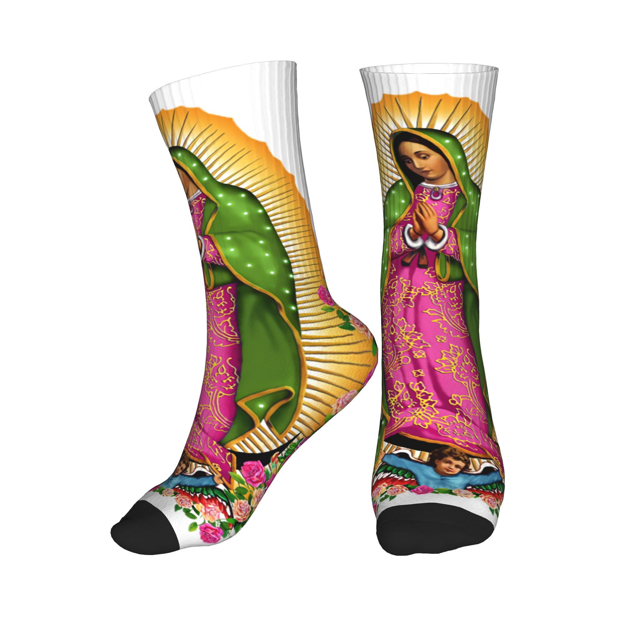ถุงเท้าผู้ชายลายพระแม่กัวดาลูป - Dress Sock Men บทวิจารณ์และราคา