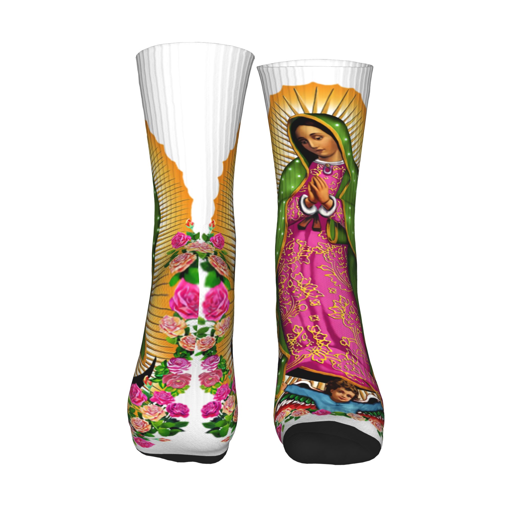 ถุงเท้าผู้ชายลายพระแม่กัวดาลูป - Dress Sock Men บทวิจารณ์และราคา