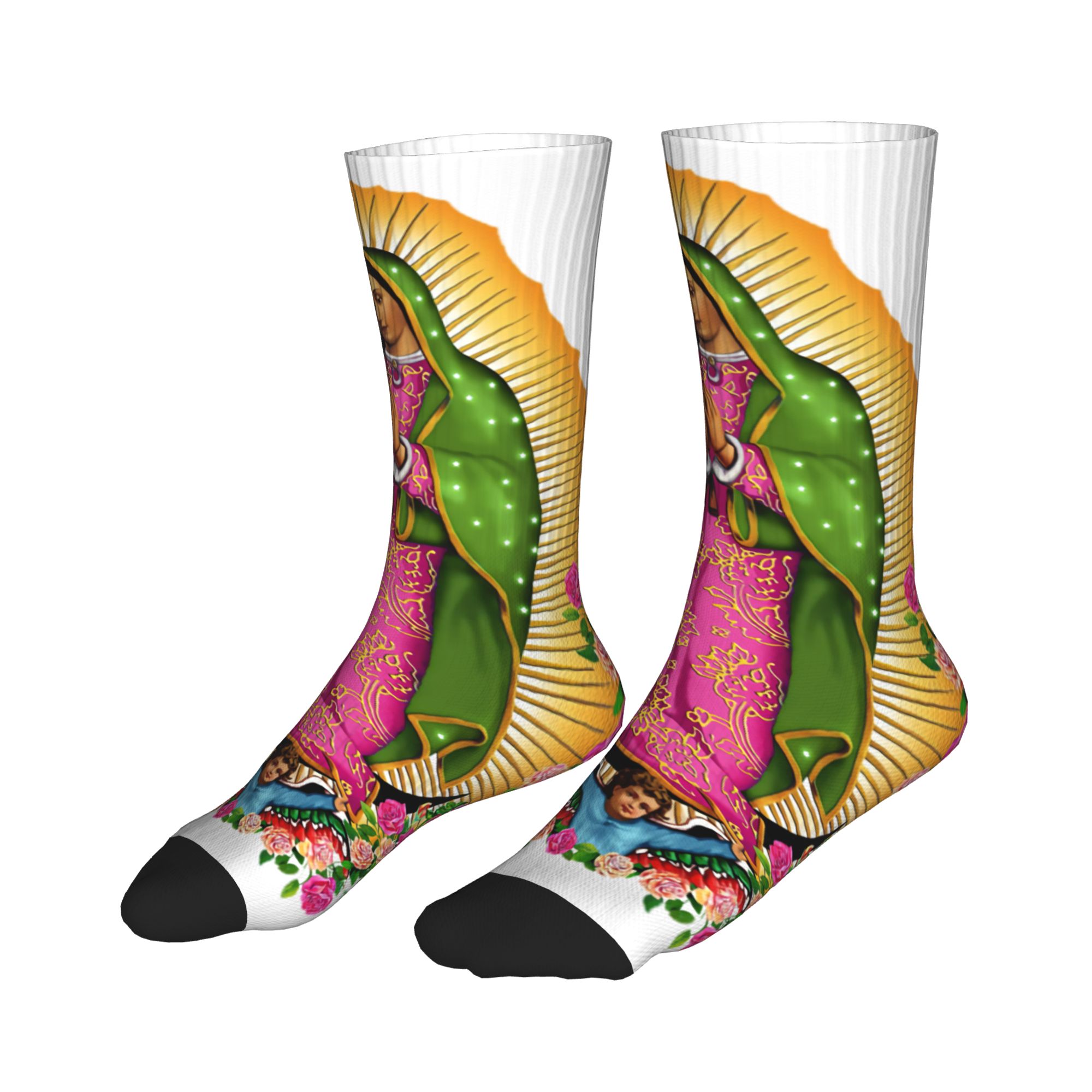 ถุงเท้าผู้ชายลายพระแม่กัวดาลูป - Dress Sock Men บทวิจารณ์และราคา