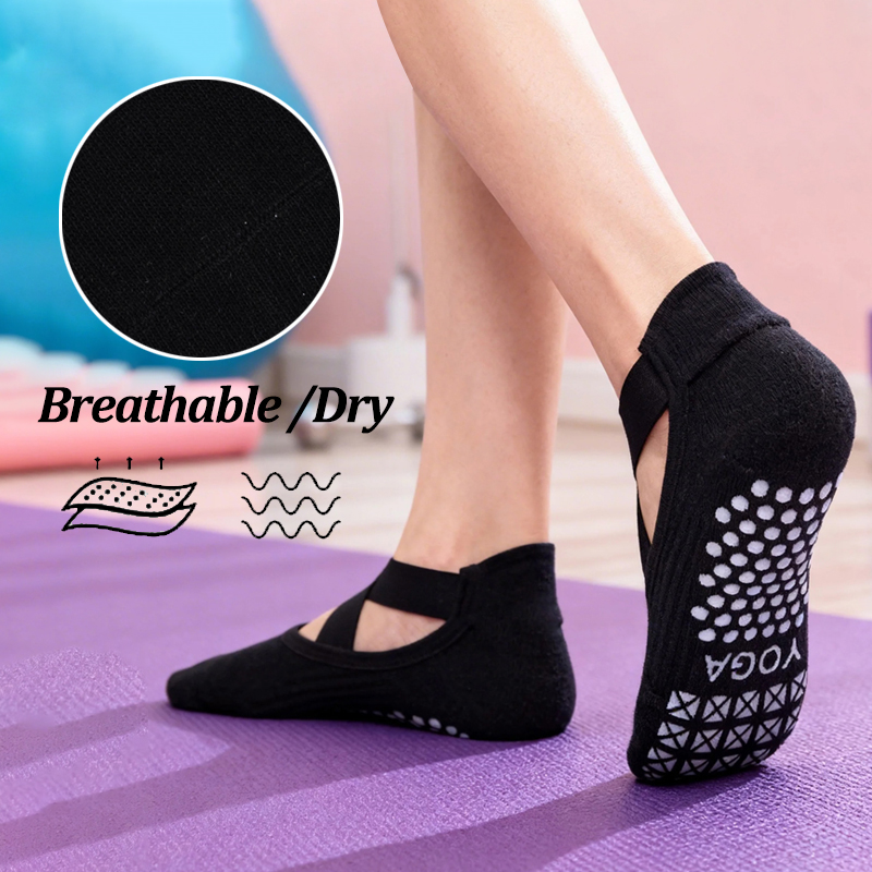 ถุงเท้าโยคะกันลื่นสำหรับผู้หญิ - Grip Sock Yoga บทวิจารณ์และราคา