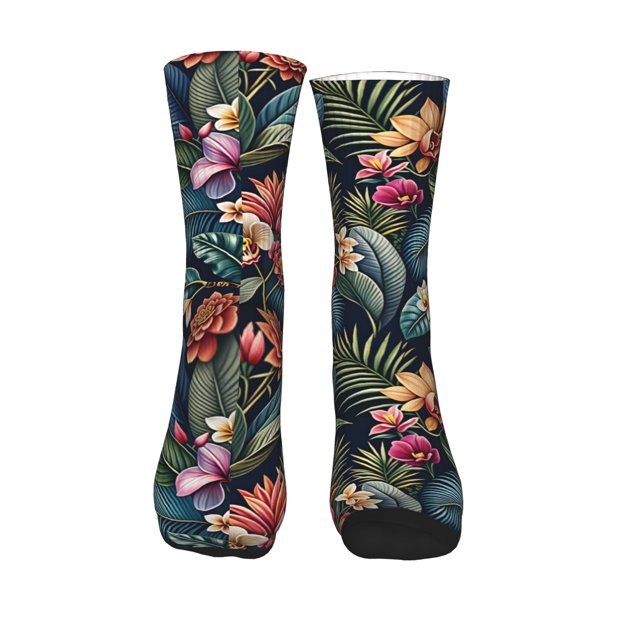 ถุงเท้าลายดอกกล้วยไม้ 3 มิติ ส - Dress Sock Men บทวิจารณ์และราคา