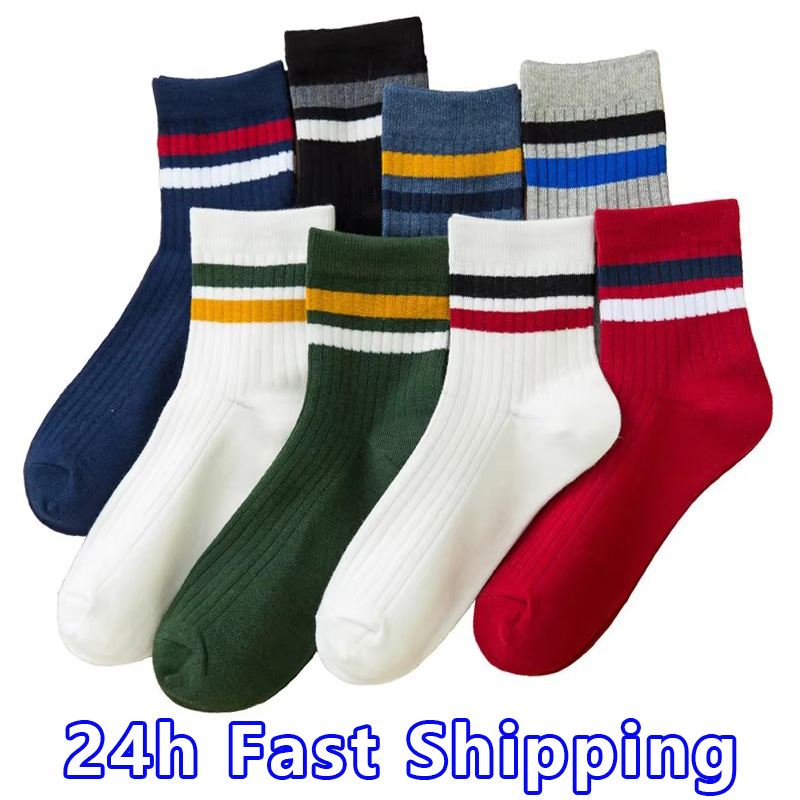 3คู่/แพ็คผ้าฝ้ายถุงเท้าบุรุษแฟ - Cotton Crew Sock Pack บทวิจารณ์และราคา