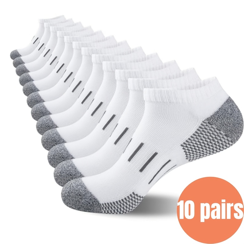 ถุงเท้าข้อสั้นผู้ชาย 10 คู่ ระ - Ankle Sock Low Cut บทวิจารณ์และราคา